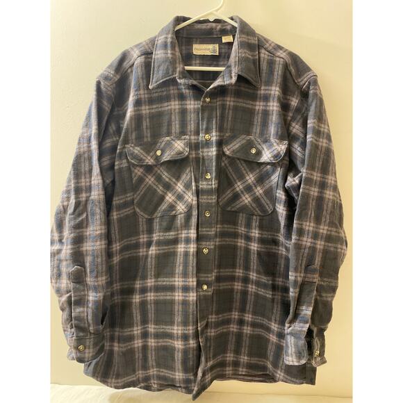 Fieldmaster Mens‎ Size XL Heavyweight Flannel Button Down Shirt Outdoors Cotton - Picture 1 of 5